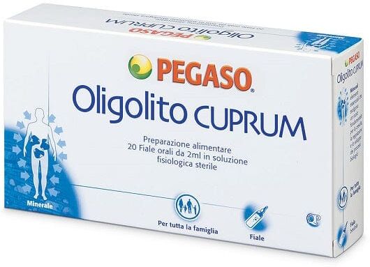 PEGASO Oligolito Cuprum Preparazione Alimentare 20 Fiale Da 2 Ml