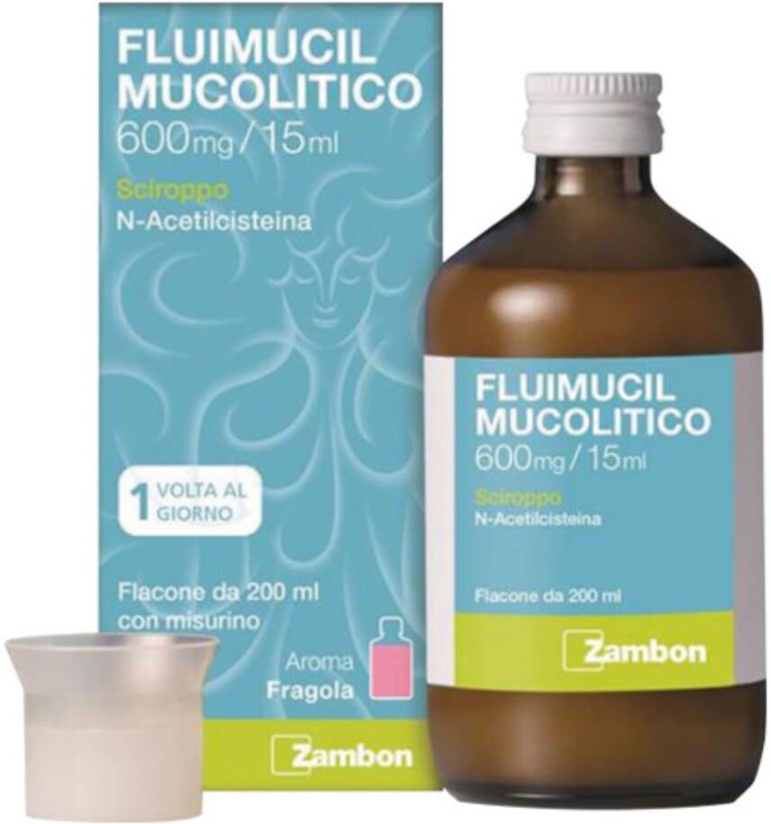 Zambon Fluimucil Mucol*scir600mg/15ml