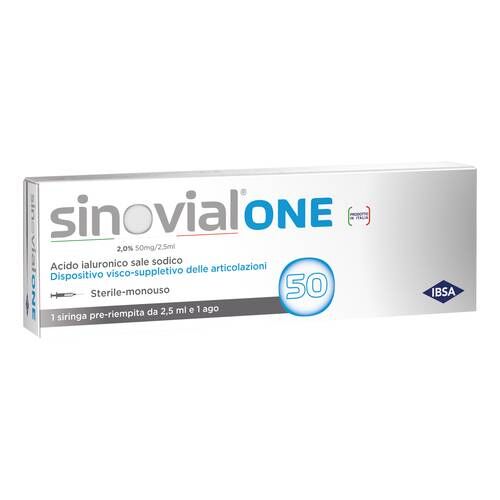 Ibsa farmaceutici italia srl SINOVIAL ONE SIRINGA 2% 50mg/2,5ml 1 Pezzo