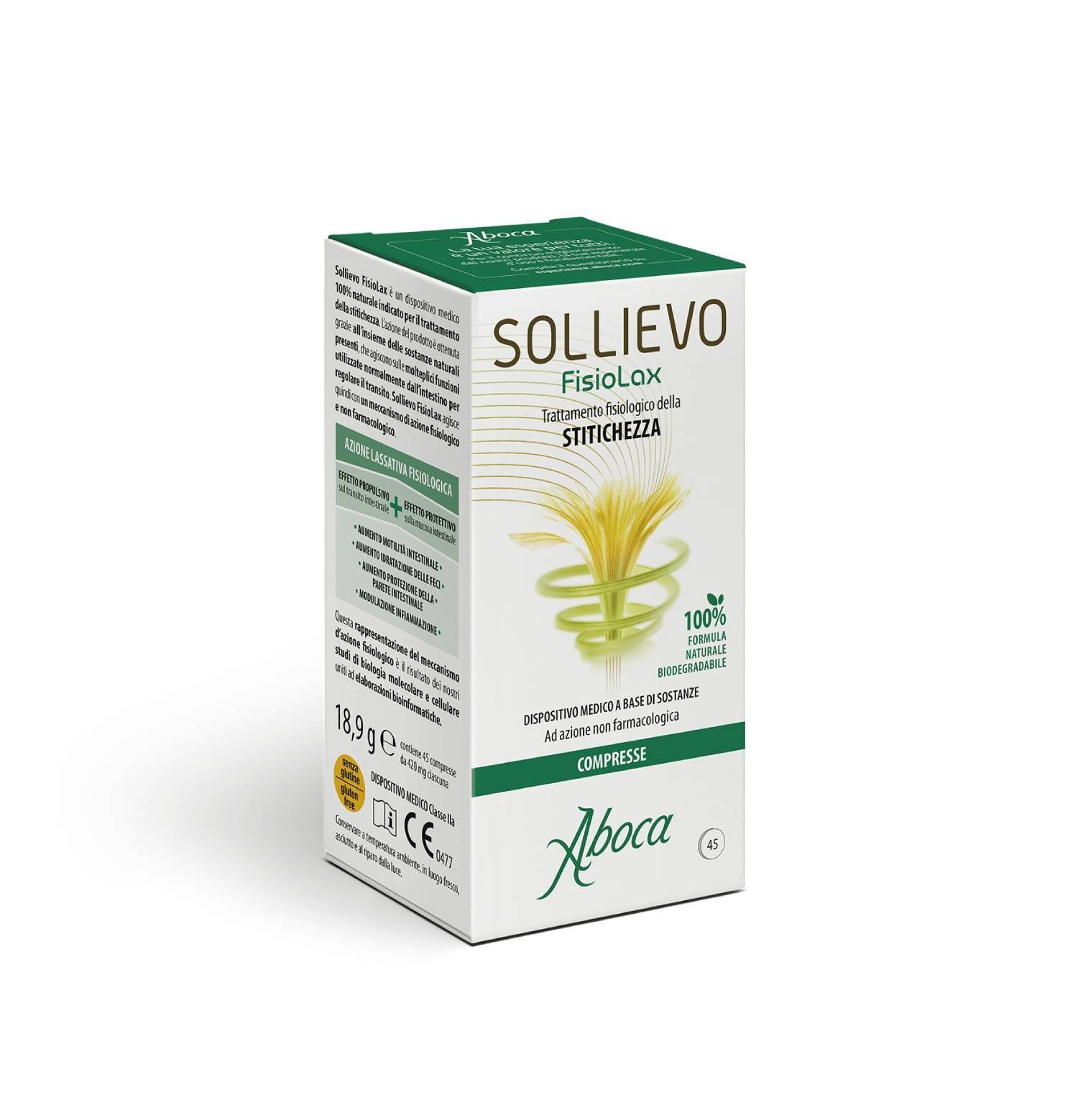 Aboca Sollievo Fisiolax Trattamento Stitichezza 45 Compresse