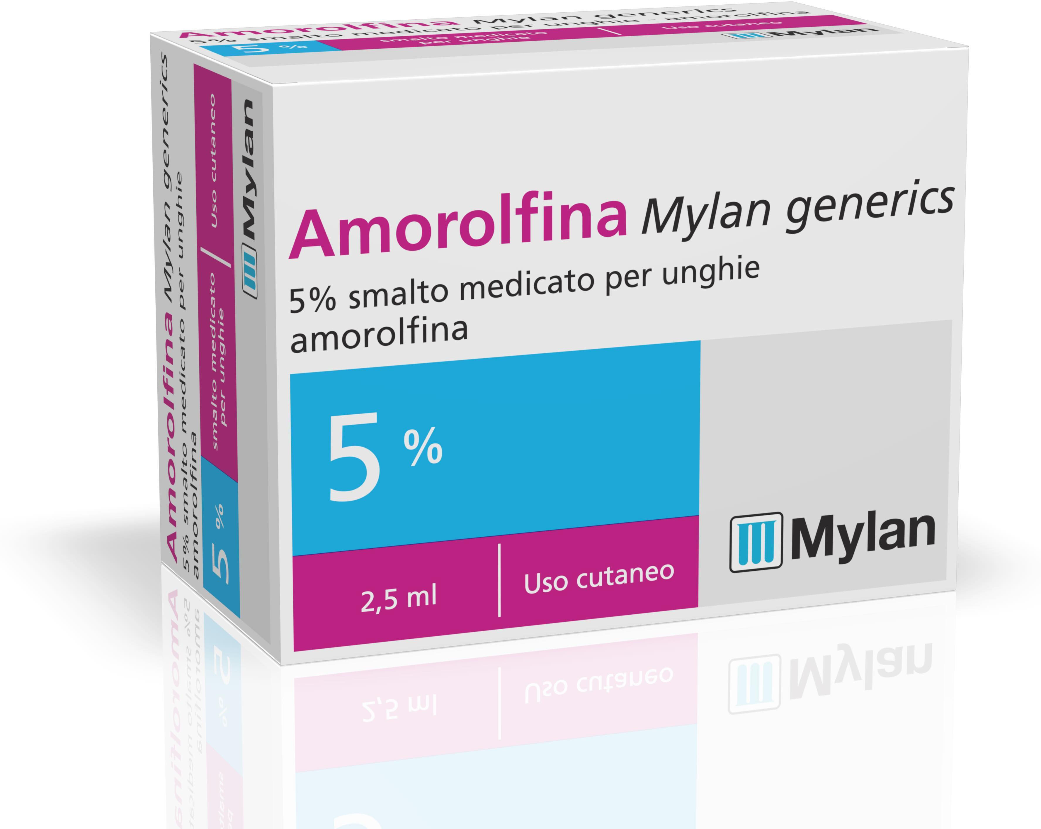 Amorolfina 5% Mylan Generics Trattamento Unghie 2,5ml