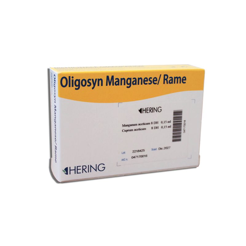 Hering Oligosyn Manganese Rame Orale 15 Fiale Monodose