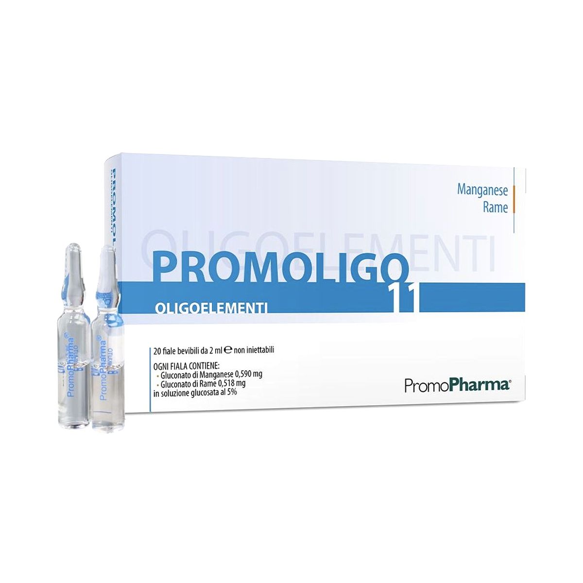 Promopharma Promoligo 11 Manganese Rame 20 Fiale 2ml
