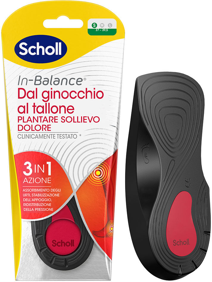 Scholl Plantare In Balance Everyday Sollievo Dolore Ginocchio Tallone S 2 Pezzi