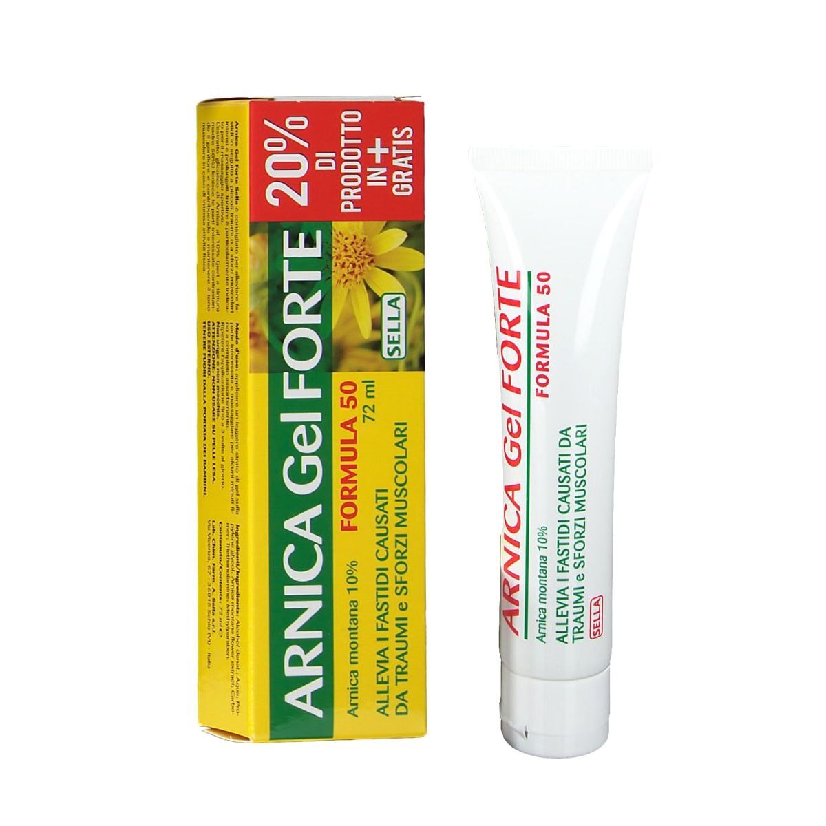 Sella Arnica 10% Gel Forte Formula 50 Dolori Articolari 72ml