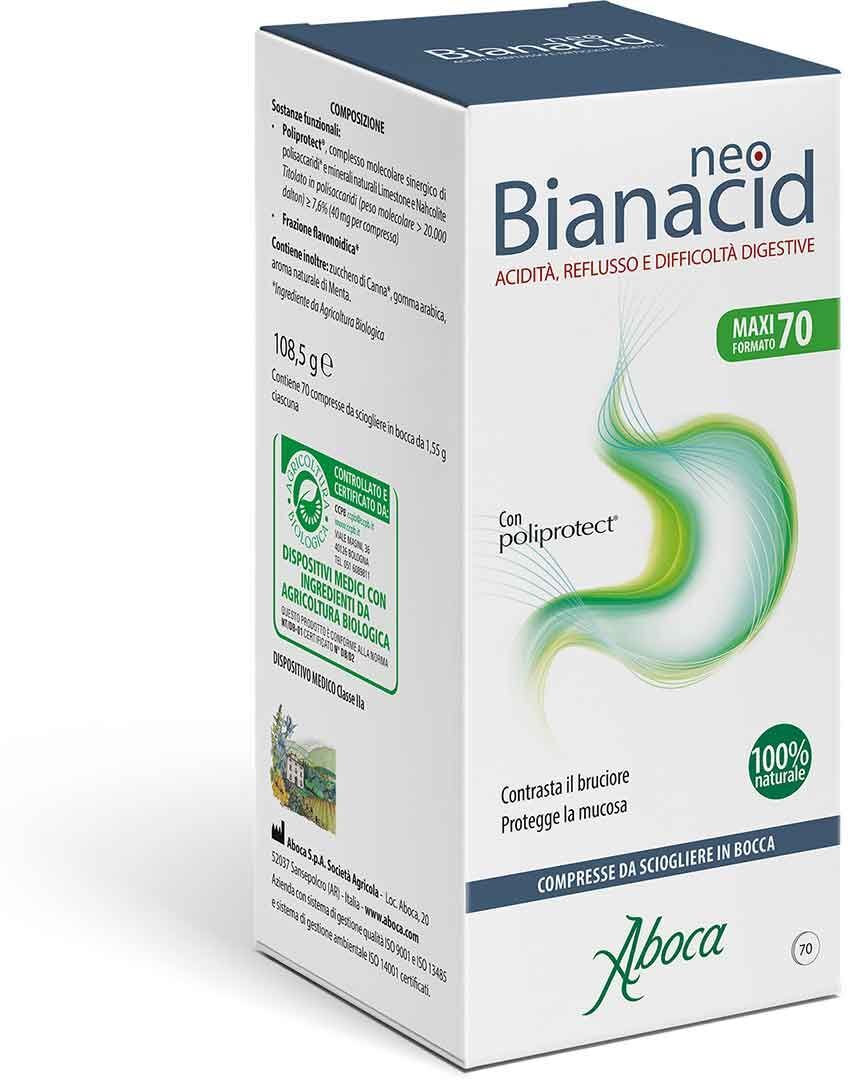 Neobioanacid Aboca Neobianacid Trattamento Acidità 70 Compresse Masticabili