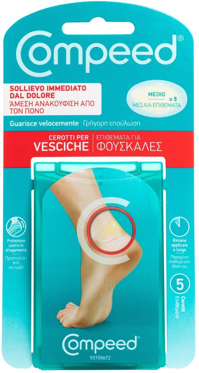 Compeed Cerotti Per Vesciche Medio 5 Pezzi