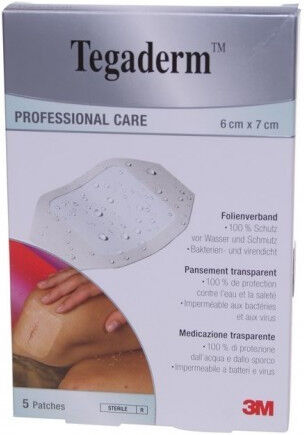 3M Tegaderm Medicazione Impermeabile Trasparente 6x7cm 5pezzi