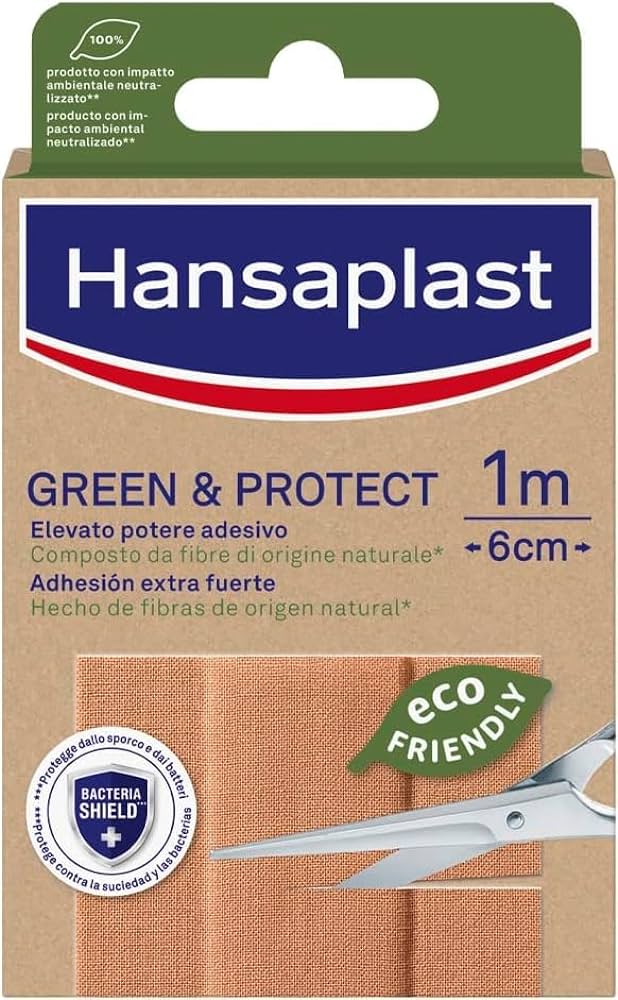 Hansaplast Green & Protect In Striscia 1mx6cm 10 Pezzi