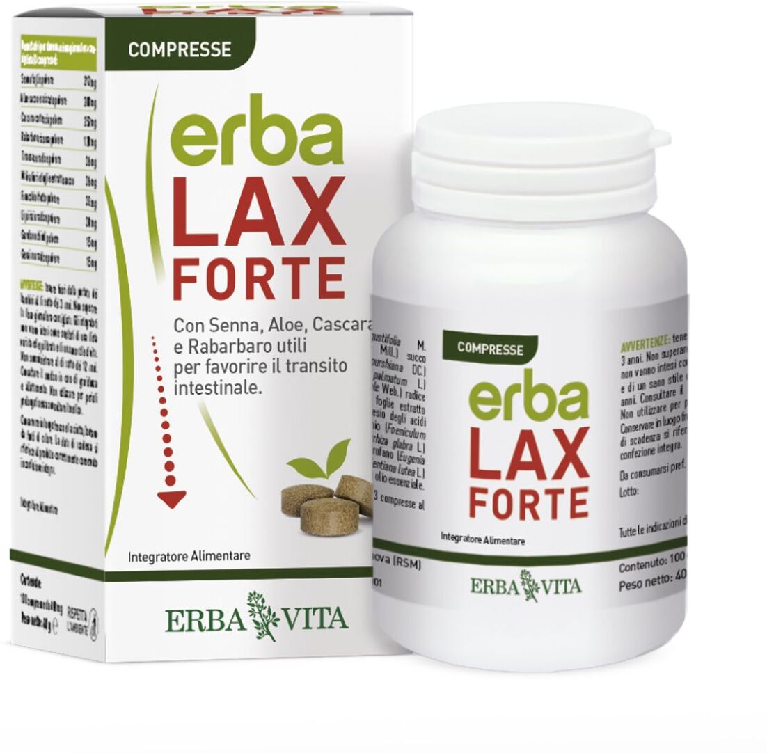 Erba Vita Erbalax Forte Integratore Intestino 100 Compresse