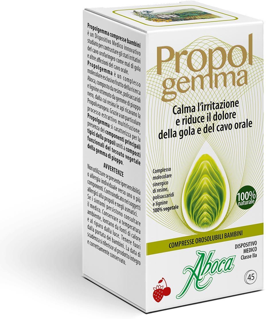 Aboca Propolgemma 45 Compresse Orosolubili Bambini