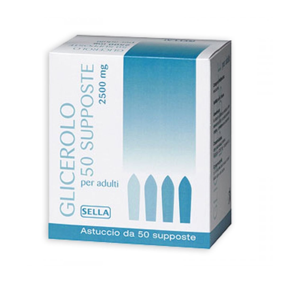 Sella Glicerolo 2250mg Trattamento Stitichezza Adulti 50 Supposte