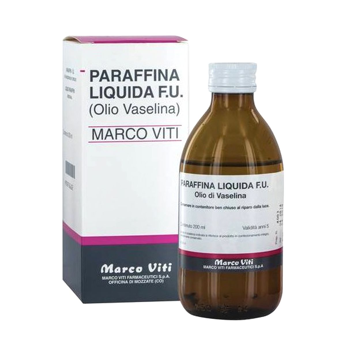 Marco Viti Paraffina Liquida Fu Olio Vaselina Con Astuccio 200ml