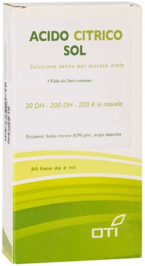 Oti Acido Citrico Soluzione Salina Per Mucosa Orale 20 Fiale