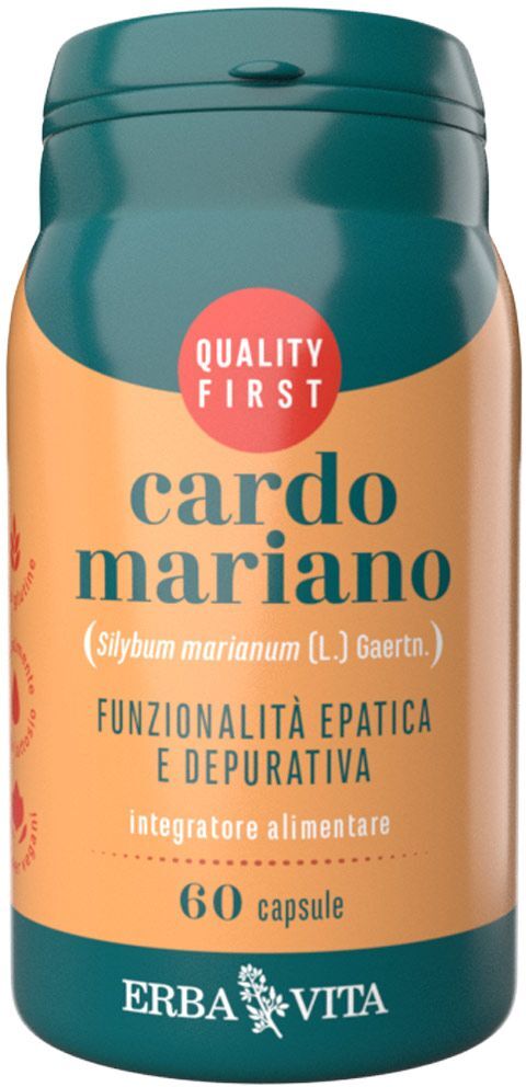 Erba Vita Cardo Mariano Integratore Drenante 60 Capsule