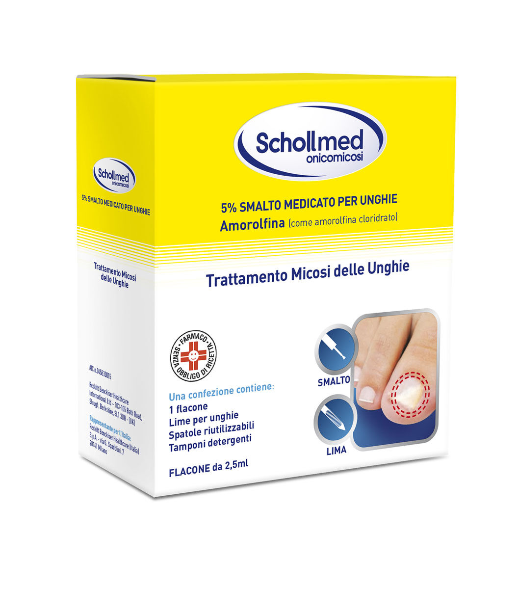 Schollmed 5% Smalto Medicato Trattamento Onicomicosi 2,5ml