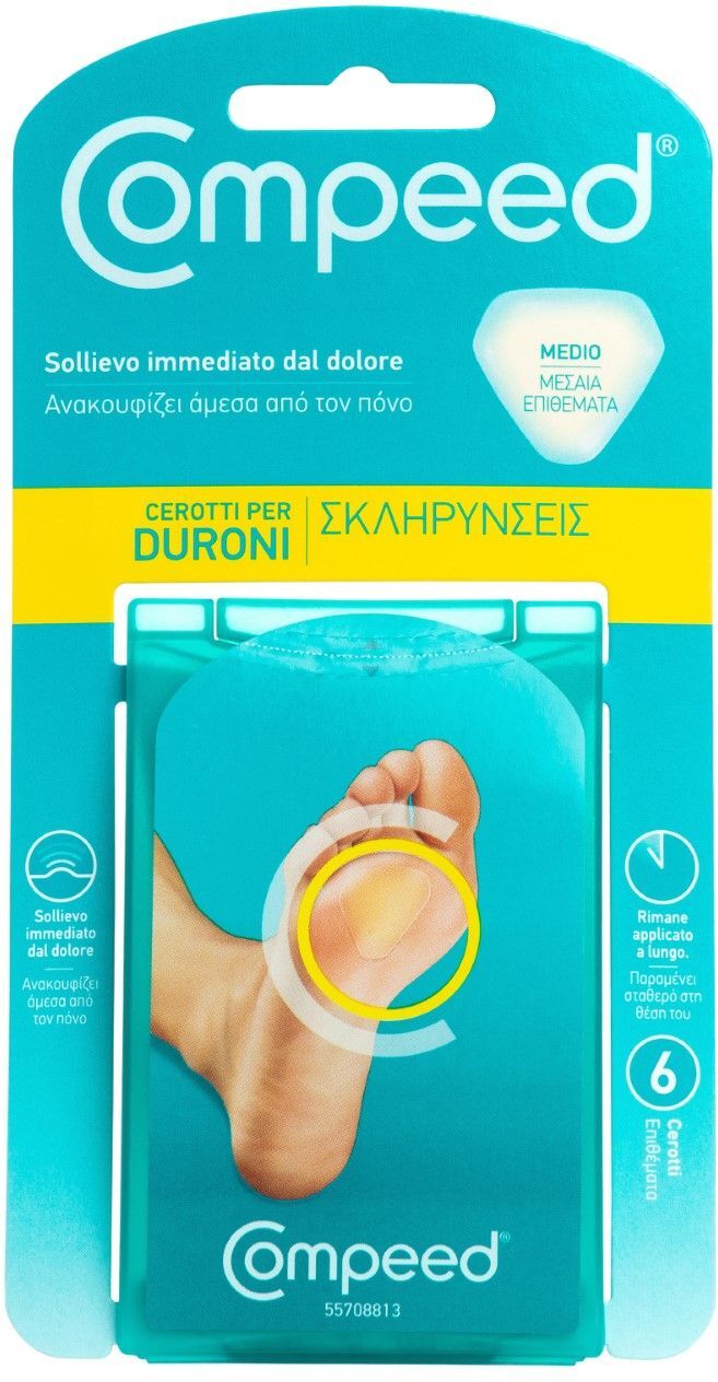 Compeed Cerotti Duroni Medio 6 Pezzi