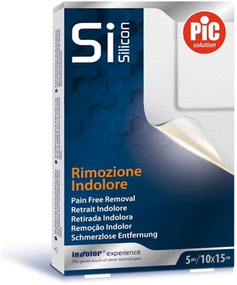 Pic Cerotto Post Operatorio Silicone 10x15 5 Pezzi