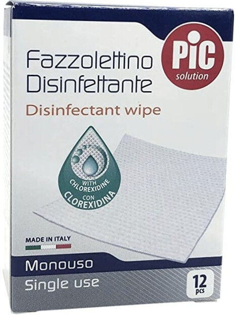 Pic Solution Fazzolettini Disinfettanti 12 Pezzi