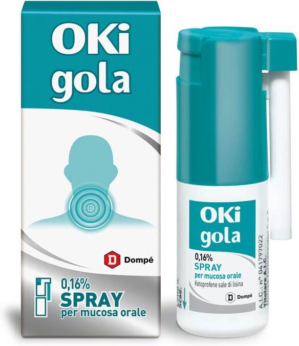 Oki Gola 0,16% Spray Mucosa Orale Trattamento Antinfiammatorio 15ml