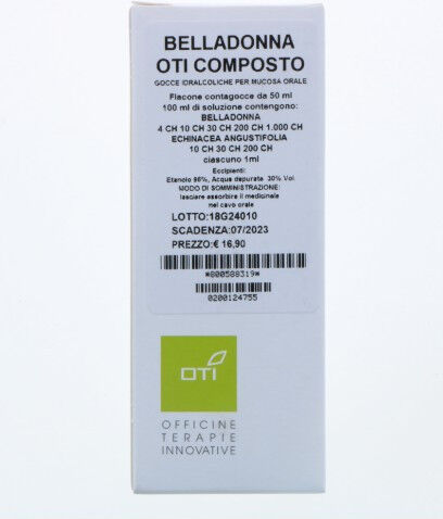 Oti Belladonna Composto Omeopatico Gocce 50ml