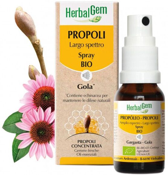 Herbalgem Bio Propoli Spray Gola Largo Spettro 15ml