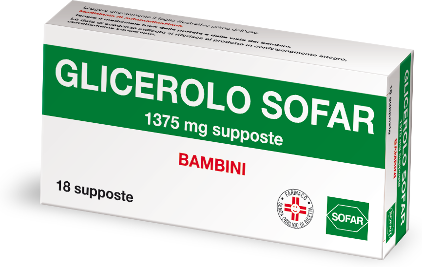 Sofar Glicerolo Bambini 1375mg 18 Supposte