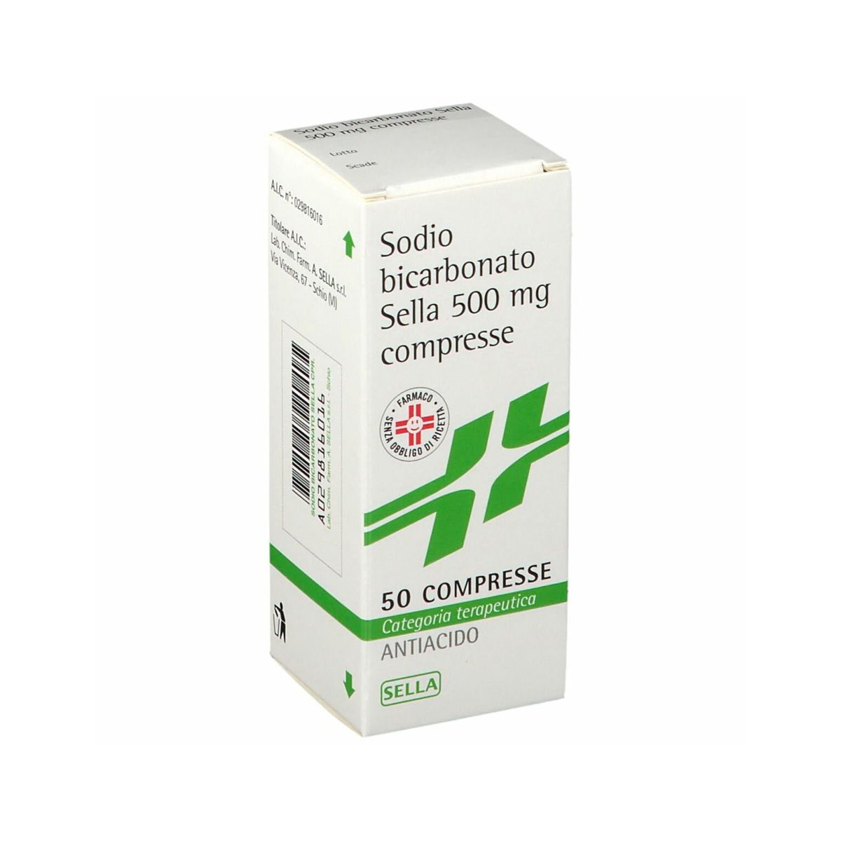 Sella Sodio Bicarbonato 500mg 50 Compresse