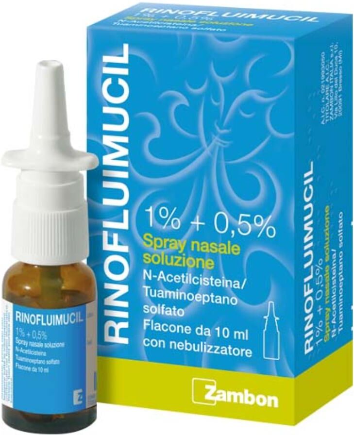 Zambon Rinofluimucil 1% + 0,5% Spray Nasale Soluzione Flacone 10 Ml