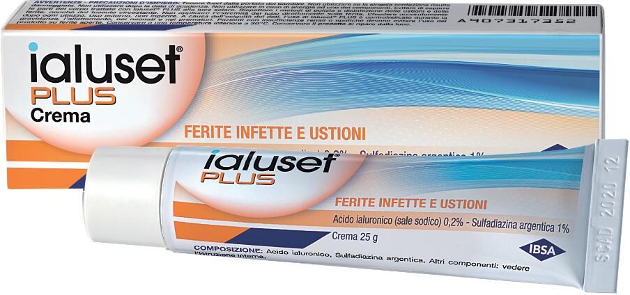 IBSA FARMACEUTICI ITALIA Srl Ialuset Plus Crema Ibsa Trattamento Ferite Tubo 25 g