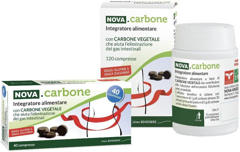 NOVA ARGENTIA NOVA CARBONE VEGETALE 120CPR