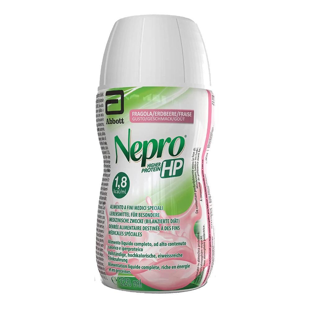 Abbott Nepro HP Prebiotici 220 ml Gusto Fragola