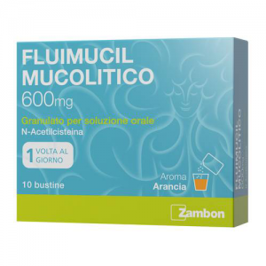 Zambon Fluimucil Mucol 600 Mg Granulato Per Soluzione Orale 10 Bustine