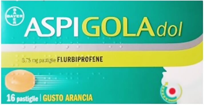 Bayer AspiGola Dol*16 Pastiglie Arancia 8,75mg