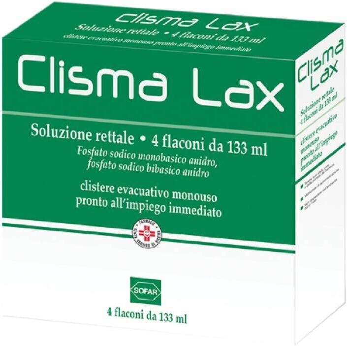 Sofar Clismalax *4 clismi lassativi 133ml