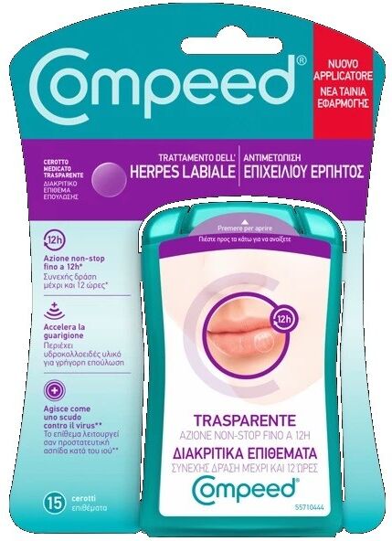 perrigo Compeed cerottini herpes labiale 15 pezzi