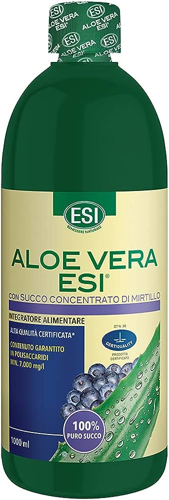 ESI Aloe Vera Succo Concentrato Mirtillo 1 Litro