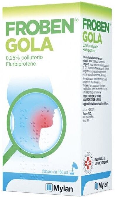 Abbott Froben gola collutorio flurbiprofene 0,25%