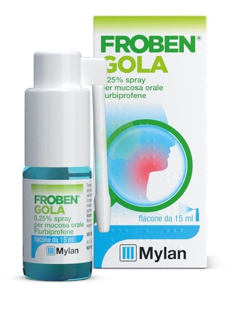 Abbott Froben spray gola 15ml flurbiprofene 0,25%