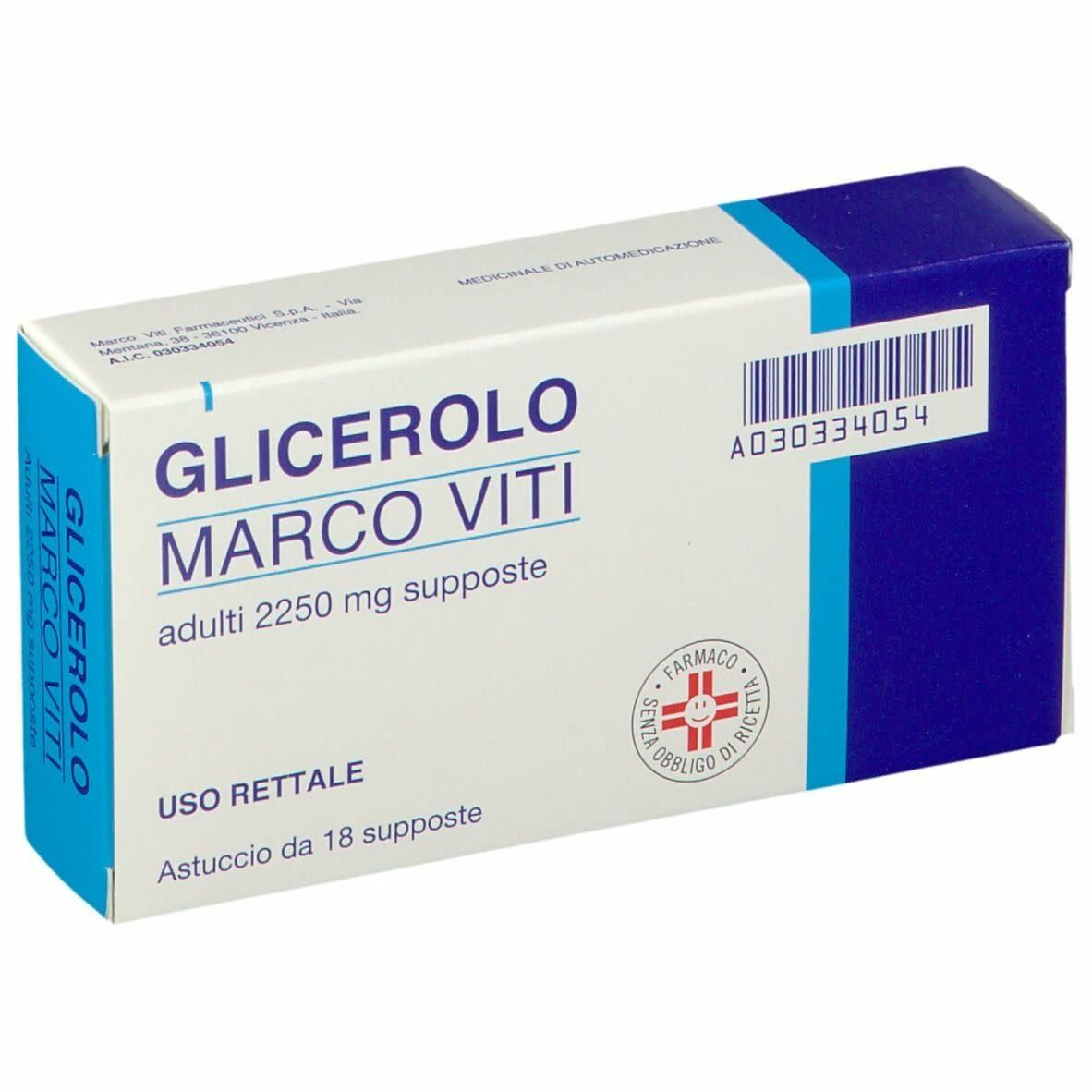 Marco Viti Glicerolo Adulti 2250 mg 18 Supposte Lassative