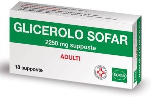 Sofar Glicerolo stitichezza 18 supposte