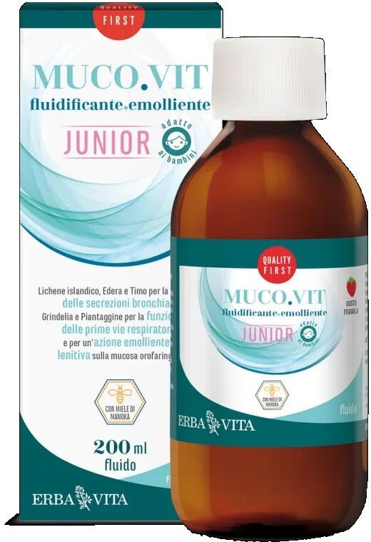 Erba Vita Mucovit sciroppo fluido bambini 200ml