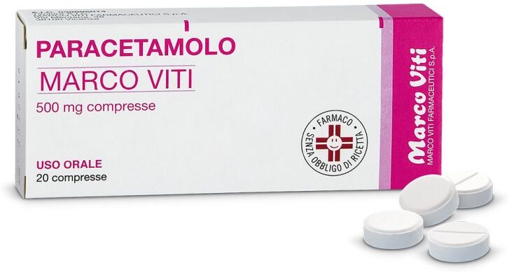 Marco Viti Paracetamolo 500 mg Antipiretico 20 compresse