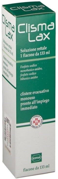 Sofar SpA Clismalax Clisma Trattamento Breve Durata Stitichezza Occasionale Flacone 133ml