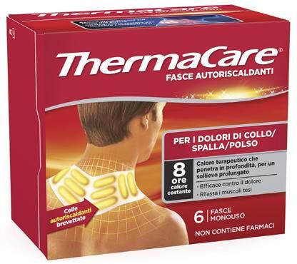 Thermacare Fascia Autoriscaldante per i dolori di collo, spalla e polso 6 pezzi