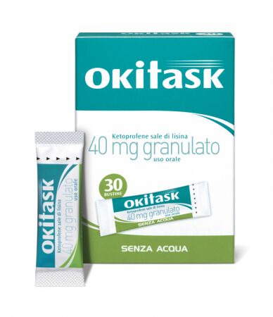 Oki task 40 mg Ketoprofene Sale di Lisina 30 Bustine