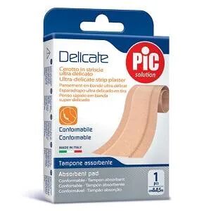 Pic Solution Pic Cerotto Rosa Delicate Antibatterico 1 Striscia 8 cm x 0,5 m