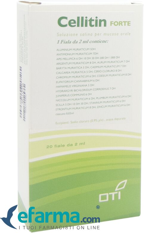 Oti Cellitin Forte Composto Medicinale Omeopatico 20 Fiale Fisiologiche 2 ml