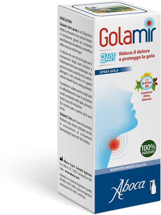 Aboca Golamir 2ACT Spray Gola Infiammata 30 ml