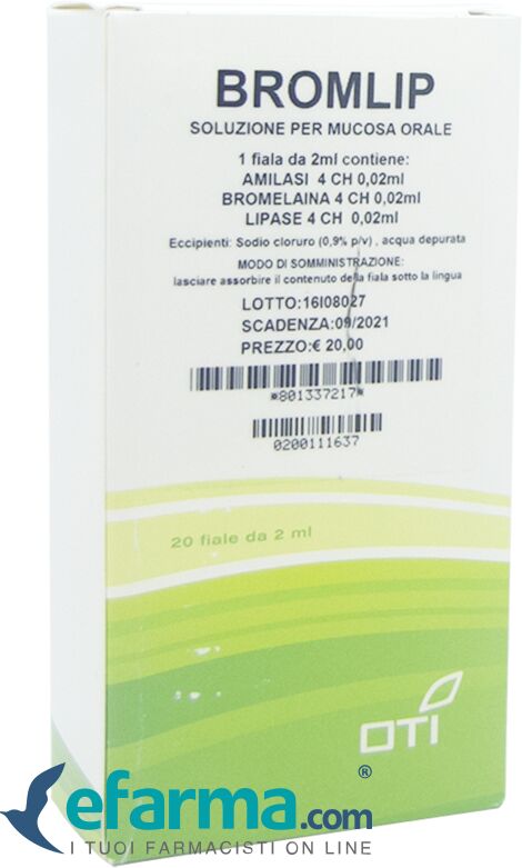 Oti Bromlip Medicinale Omeopatico 20 Fiale 2 ml